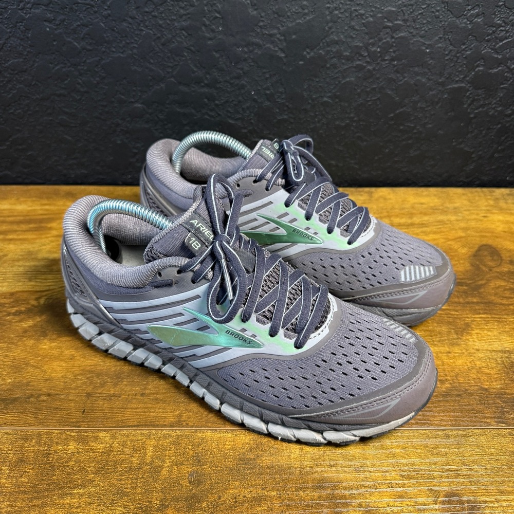 Brooks Ariel 18 1202711B019 Grey Synthetic Mesh‎ Running Shoes Womens 9 B Medium
